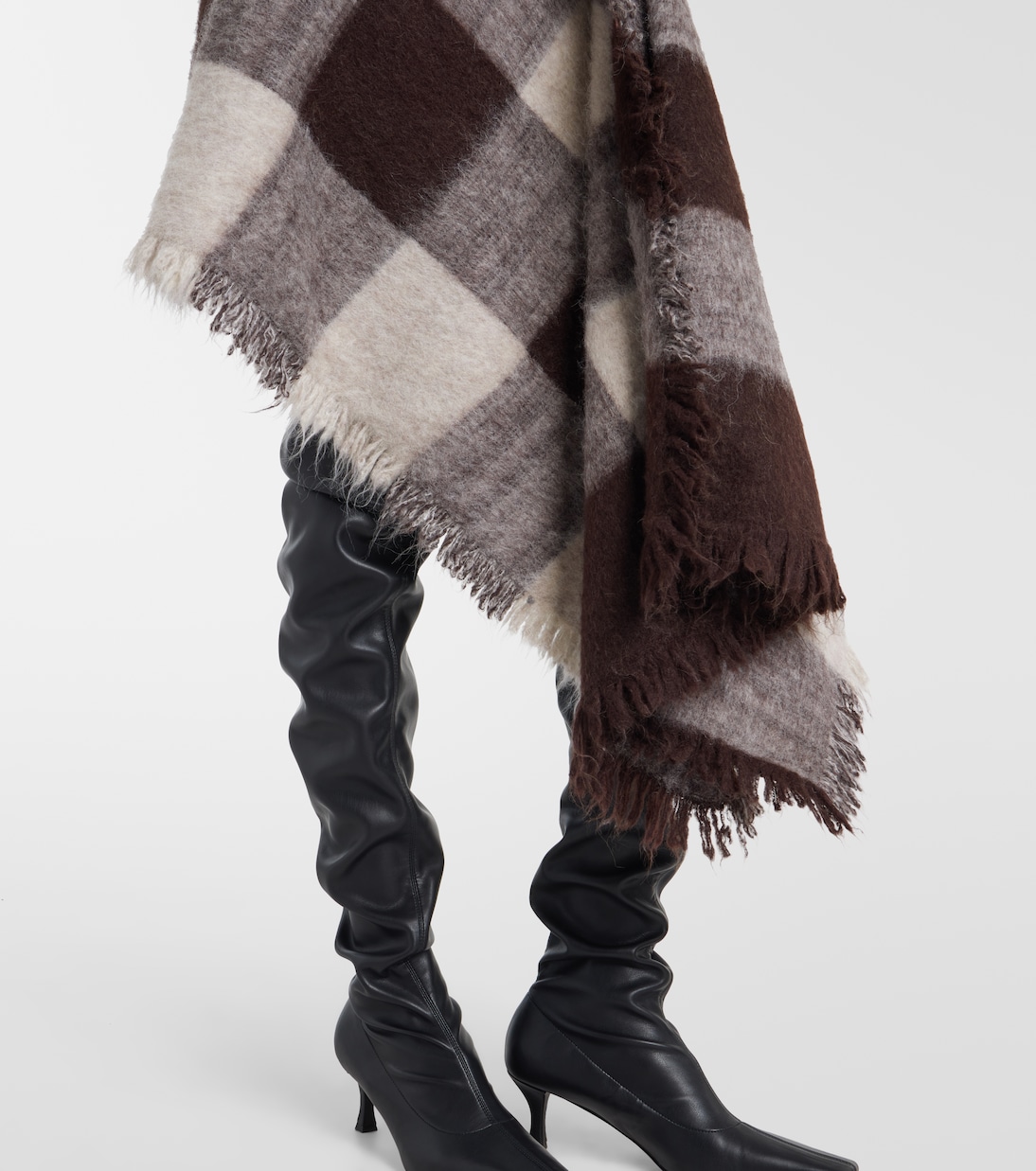 Kai checked alpaca and wool-blend miniskirt | Proenza Schouler