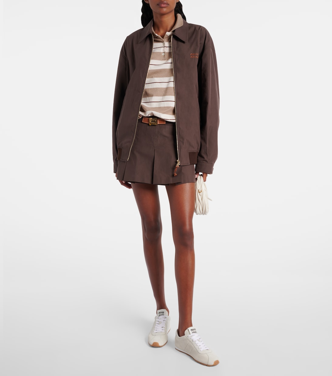 Sneakers Plume aus Veloursleder | Miu Miu