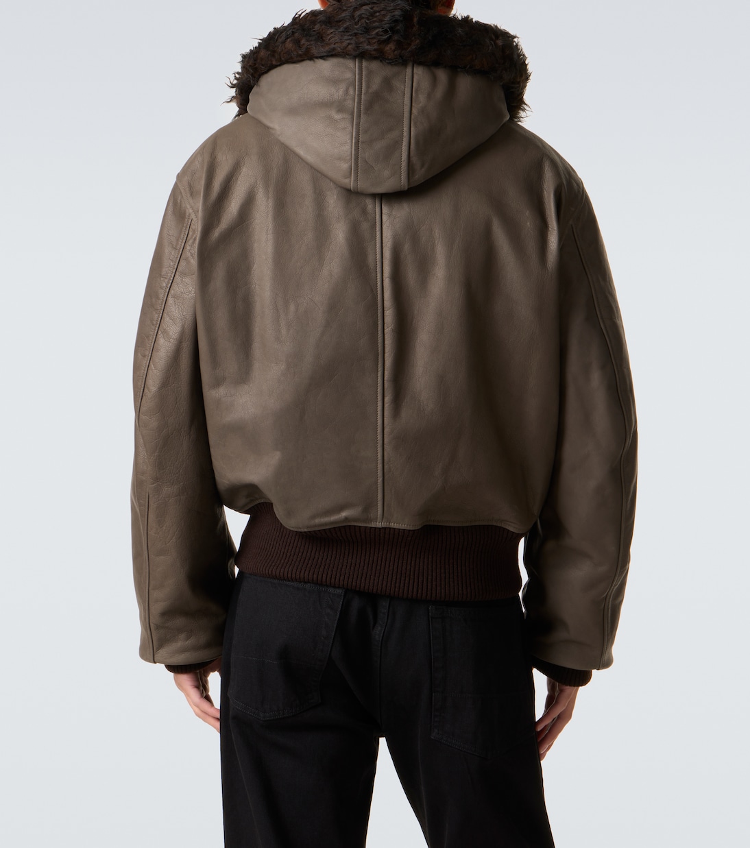 Giacca Compel in pelle con shearling | Our Legacy