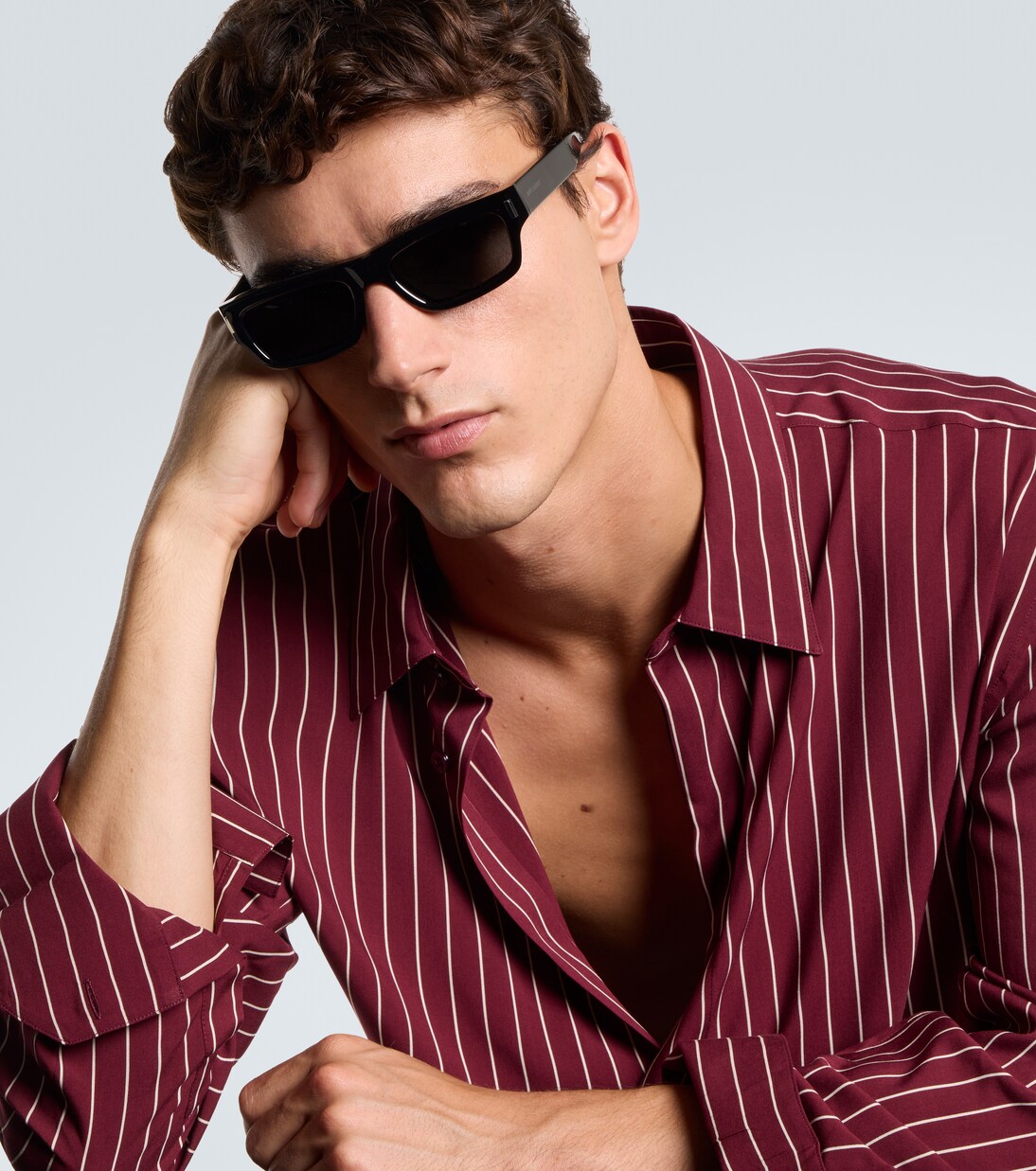 SL 837 rectangular sunglasses | Saint Laurent