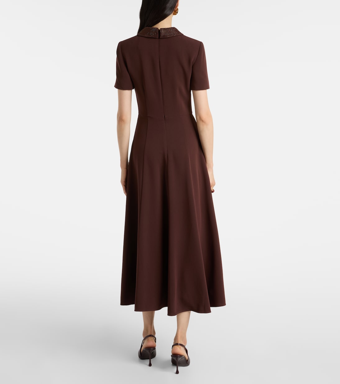 Embellished cady midi dress | Roland Mouret