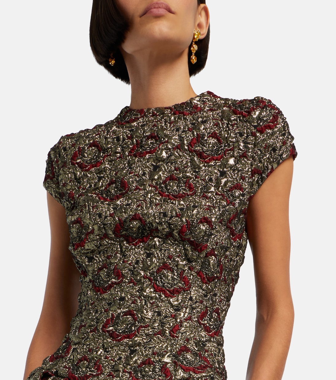 Abito corto Elowen in jacquard | Simkhai