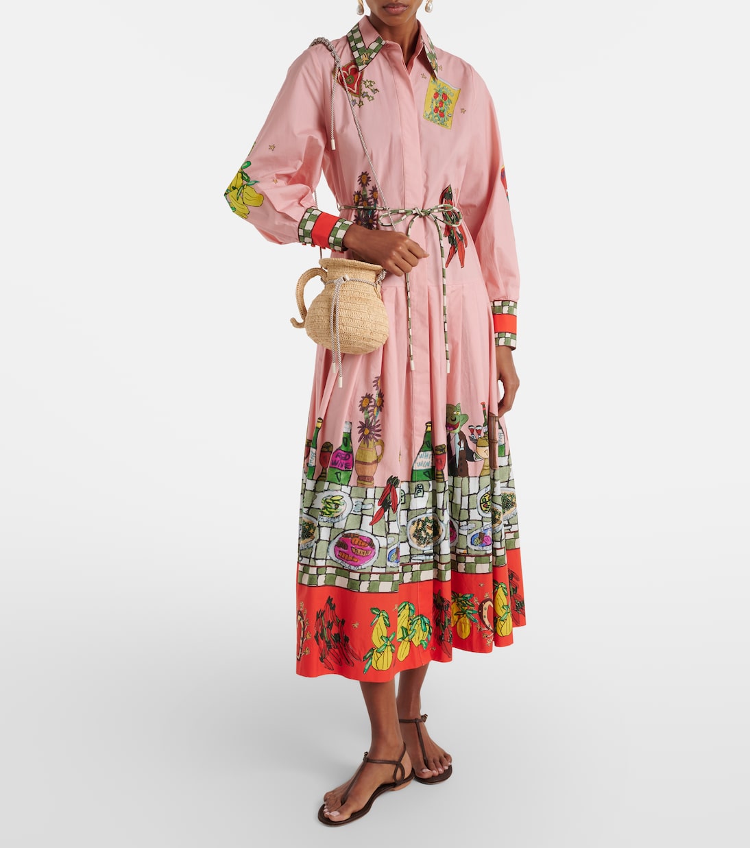 Michelle raffia crossbody bag | Alémais