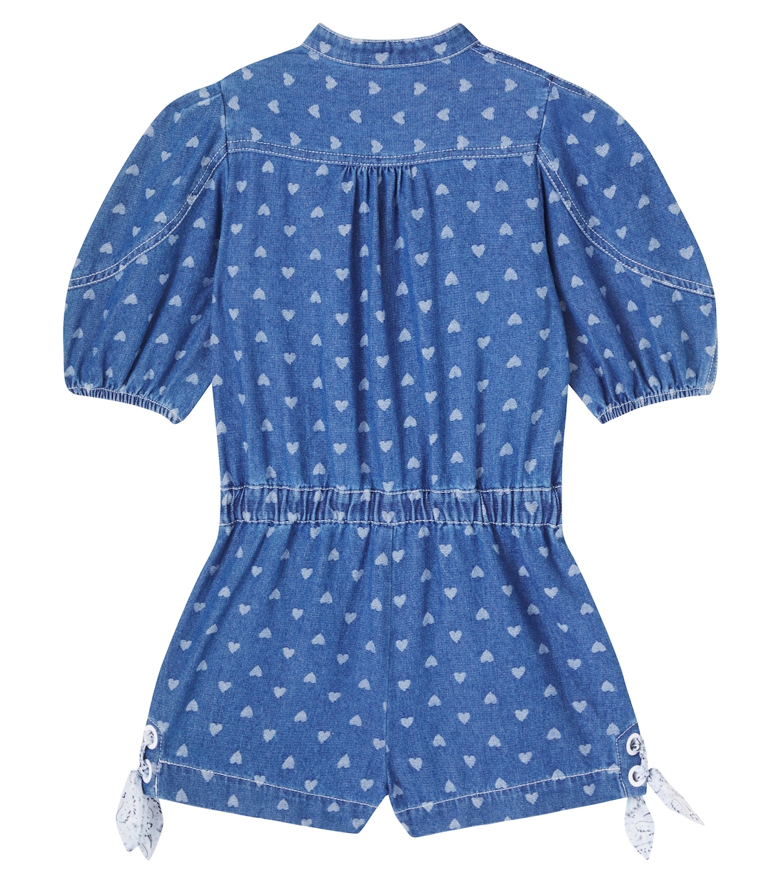 Printed denim playsuit | Zimmermann Kids