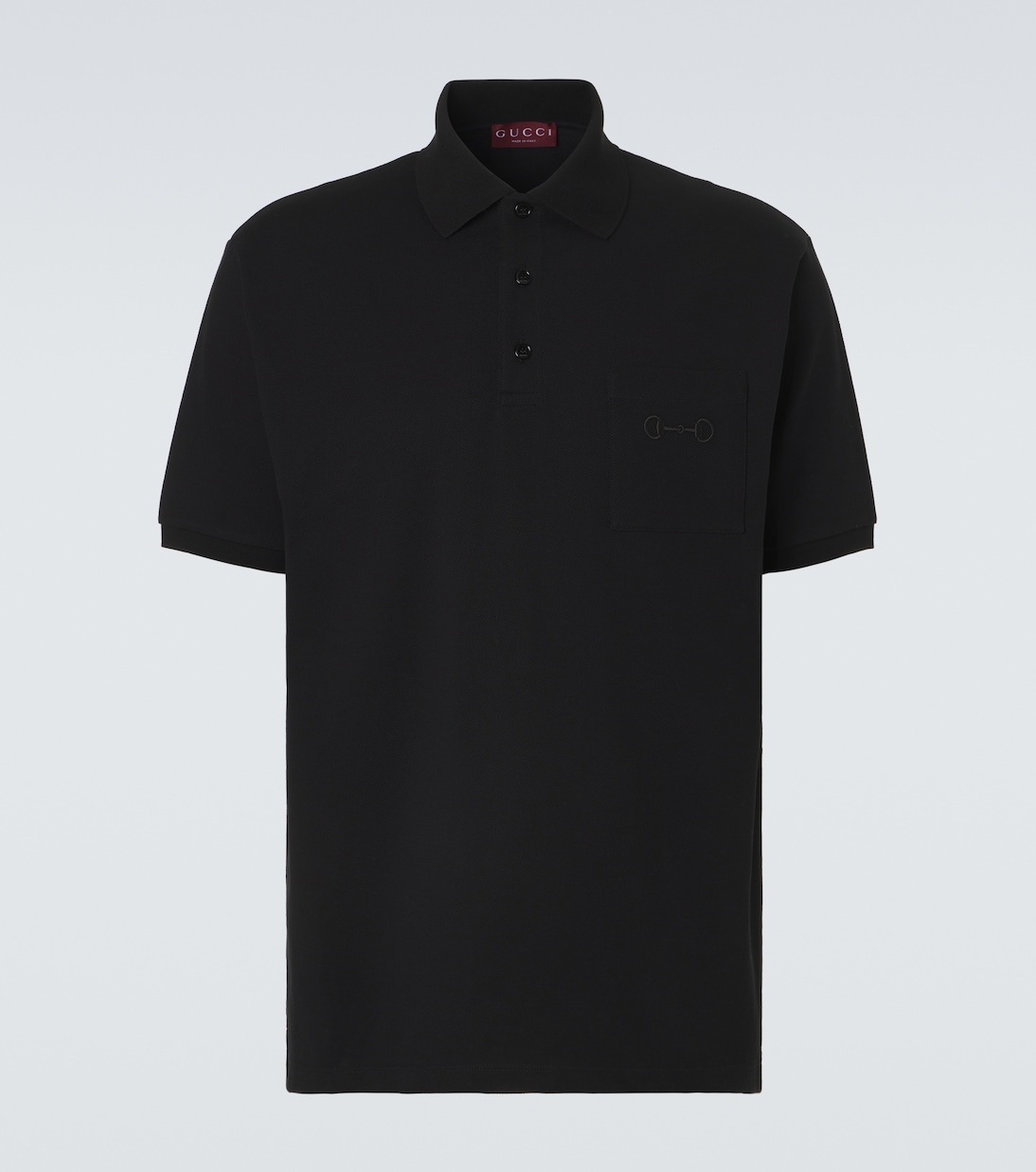 Horsebit cotton-blend piqué polo shirt | Gucci