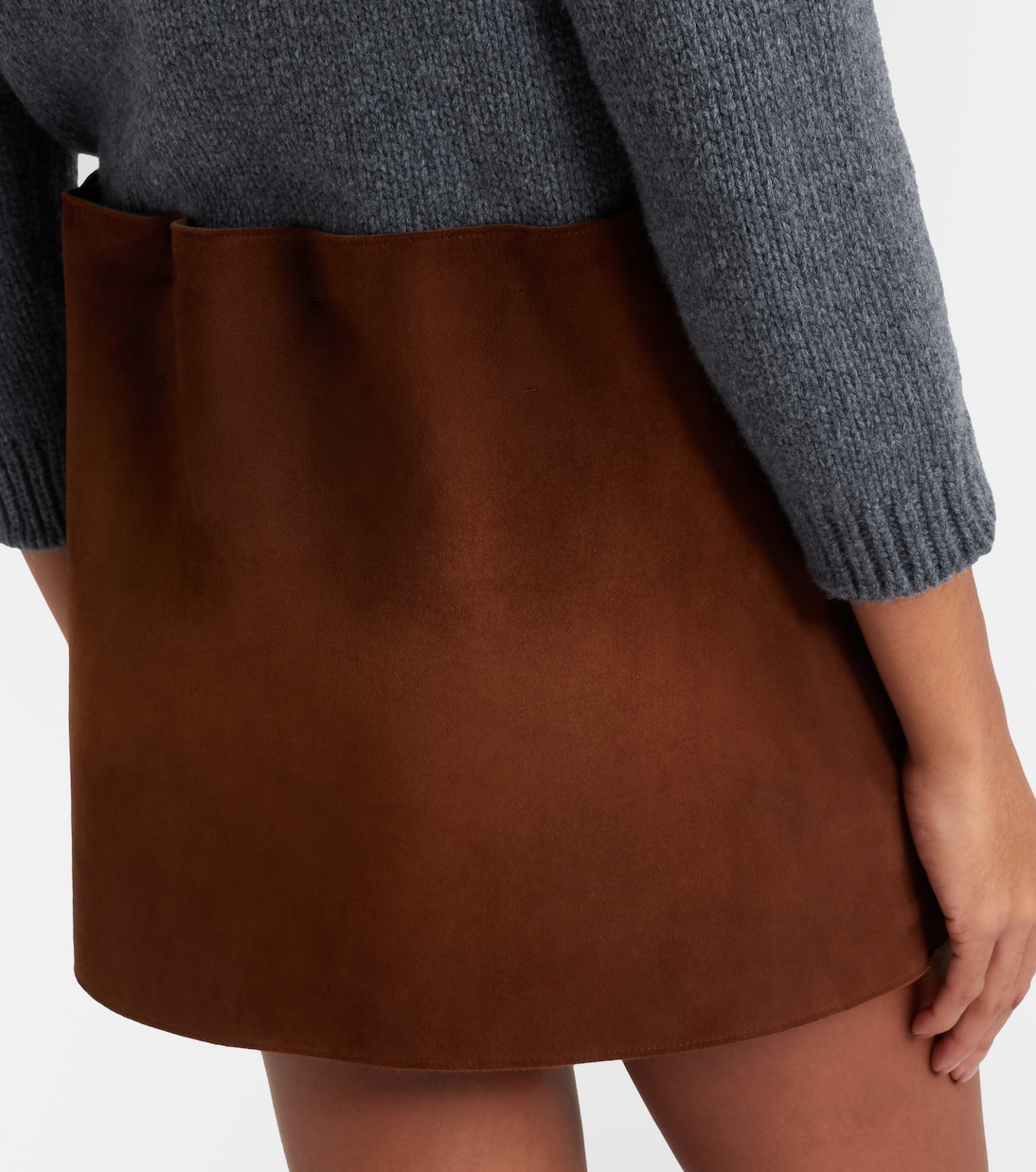 Mini-jupe en daim | Prada