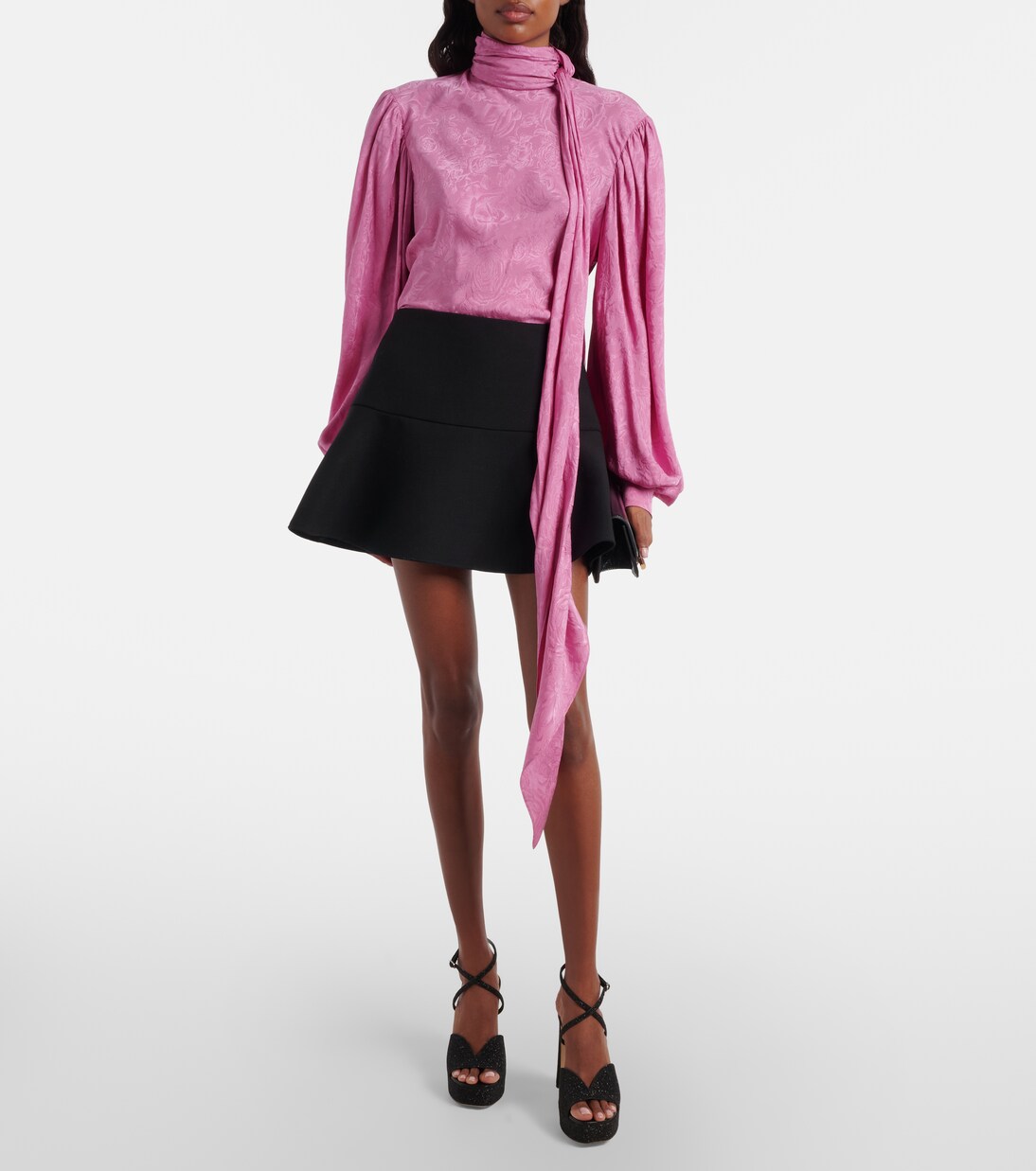 Karli 125 glitter platform sandals | Jimmy Choo