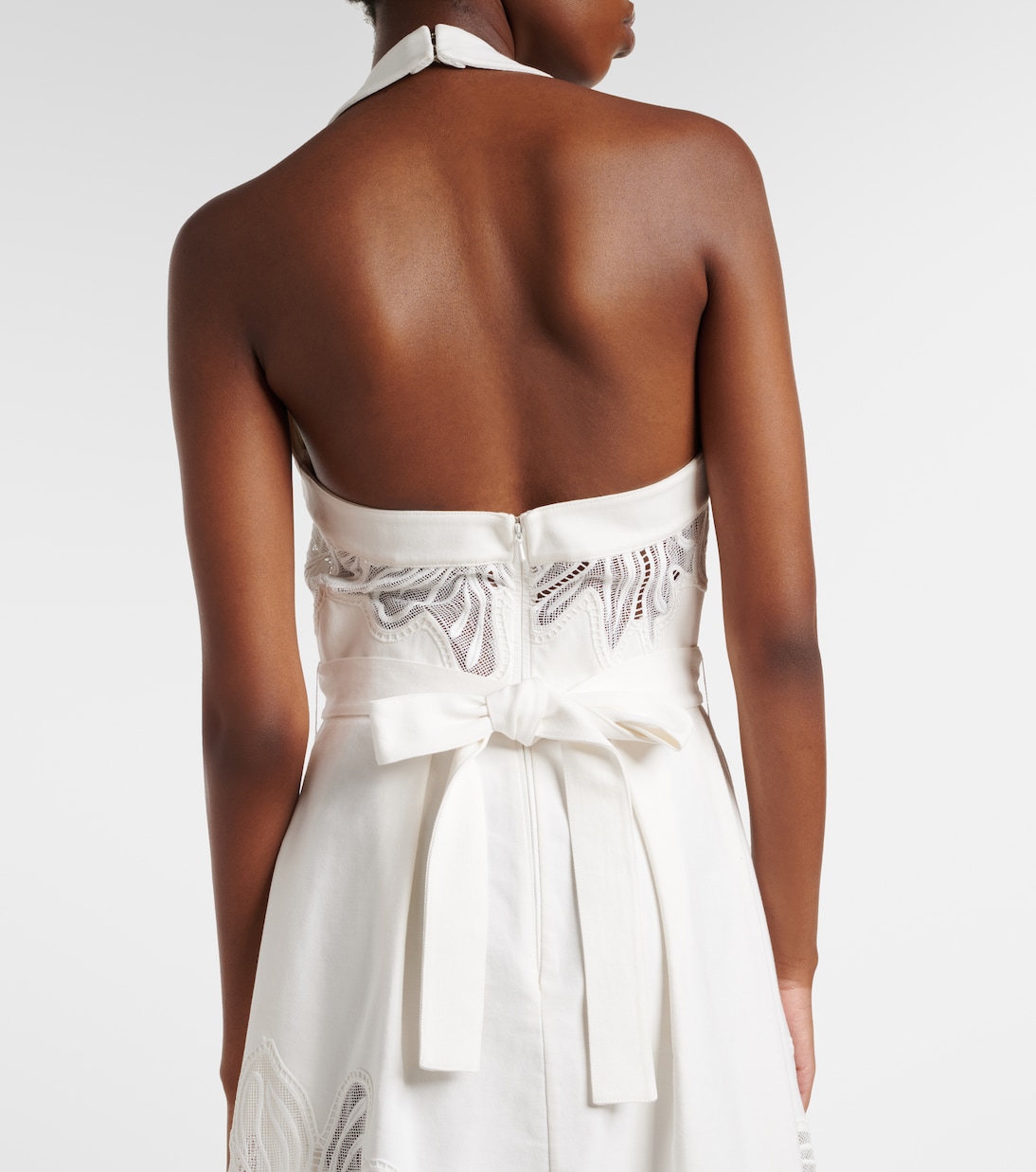 Embroidered halterneck cocktail dress | Elie Saab