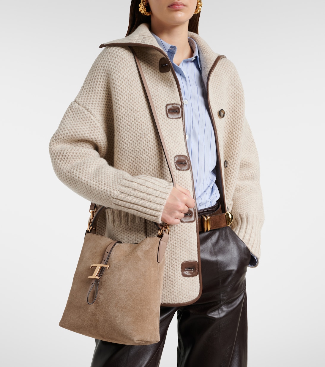 Tote Bag T Timeless aus Veloursleder | Tod's