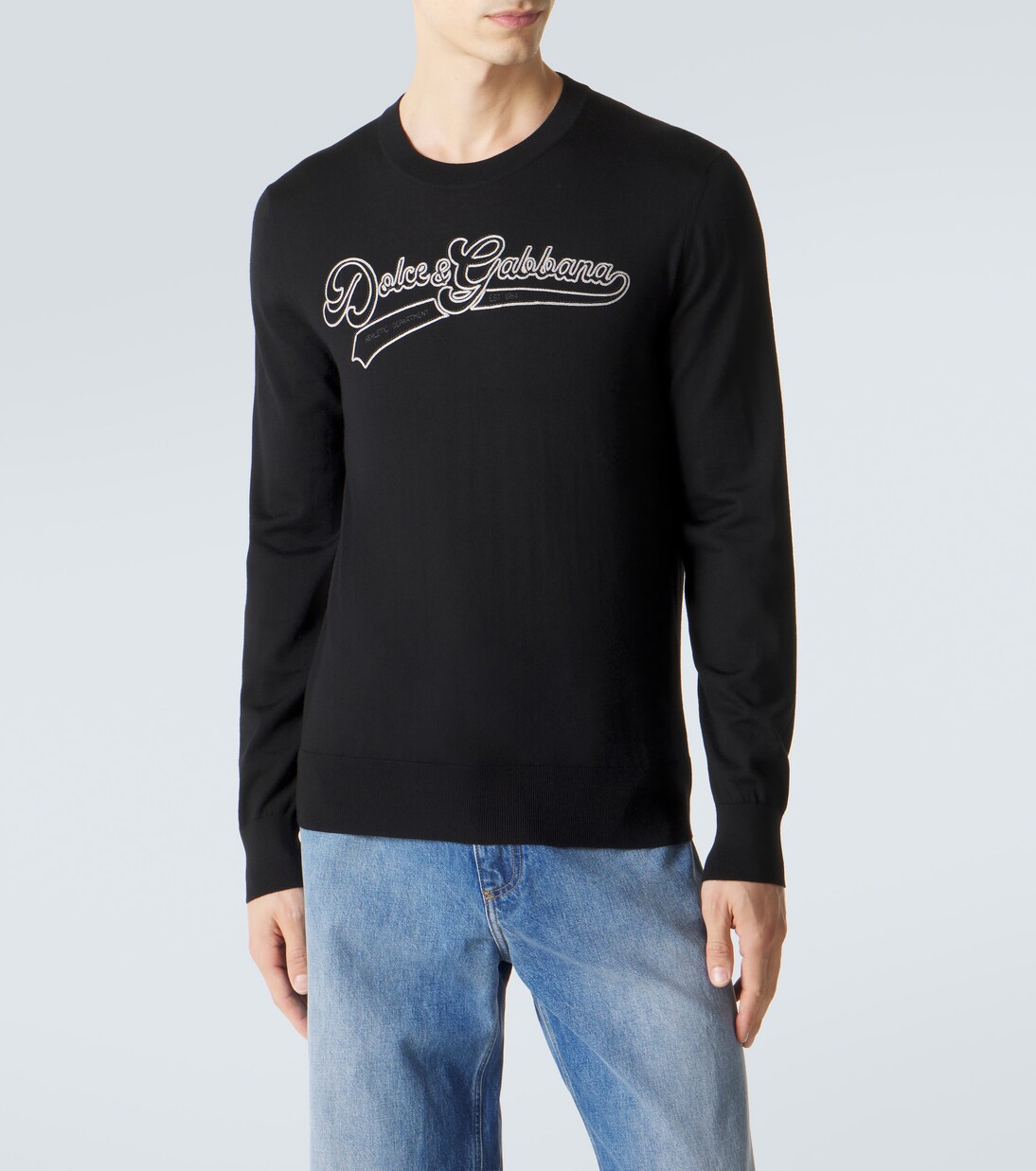 Logo virgin wool sweater | Dolce&Gabbana