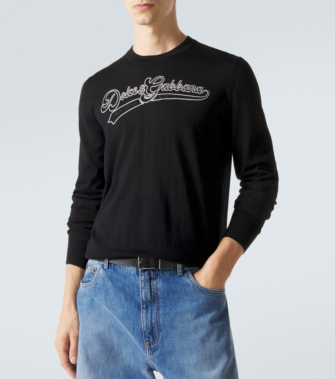 Logo virgin wool sweater | Dolce&Gabbana