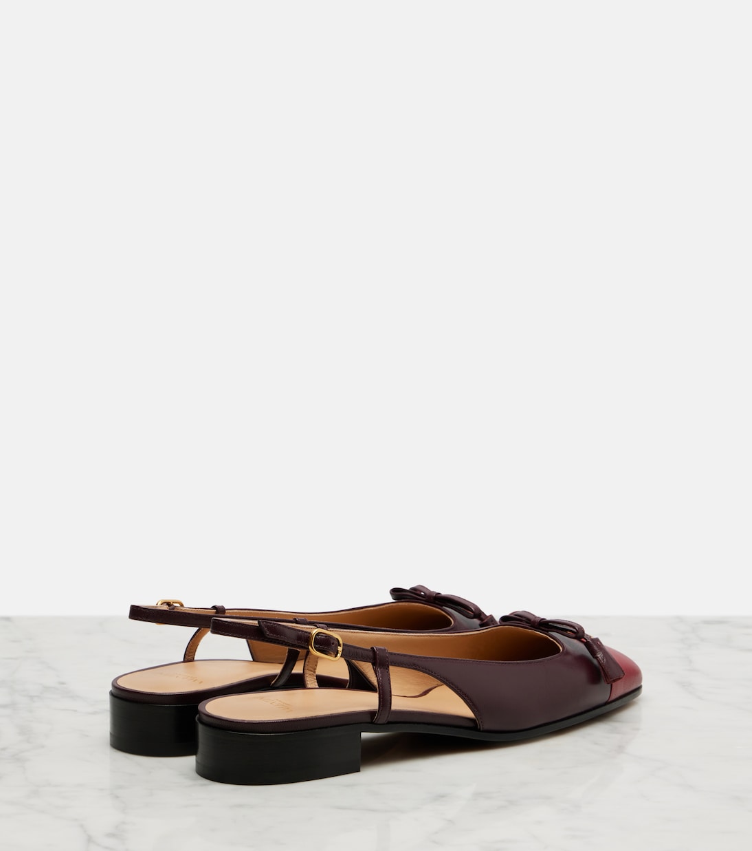 Slingback-Ballerinas Valet Du Roi aus Leder | Valentino Garavani