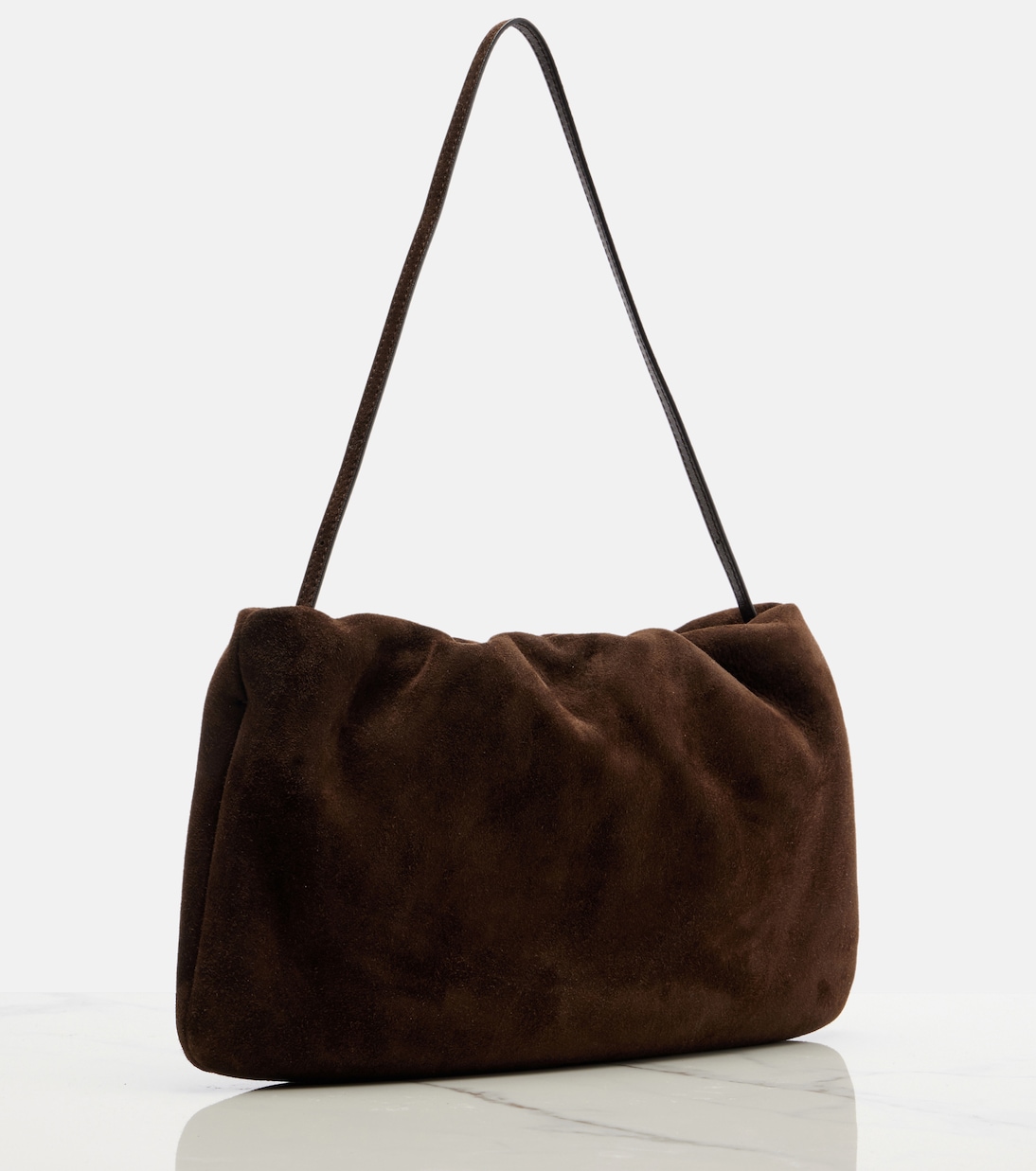 Borsa a spalla Bourse Medium in suede | The Row
