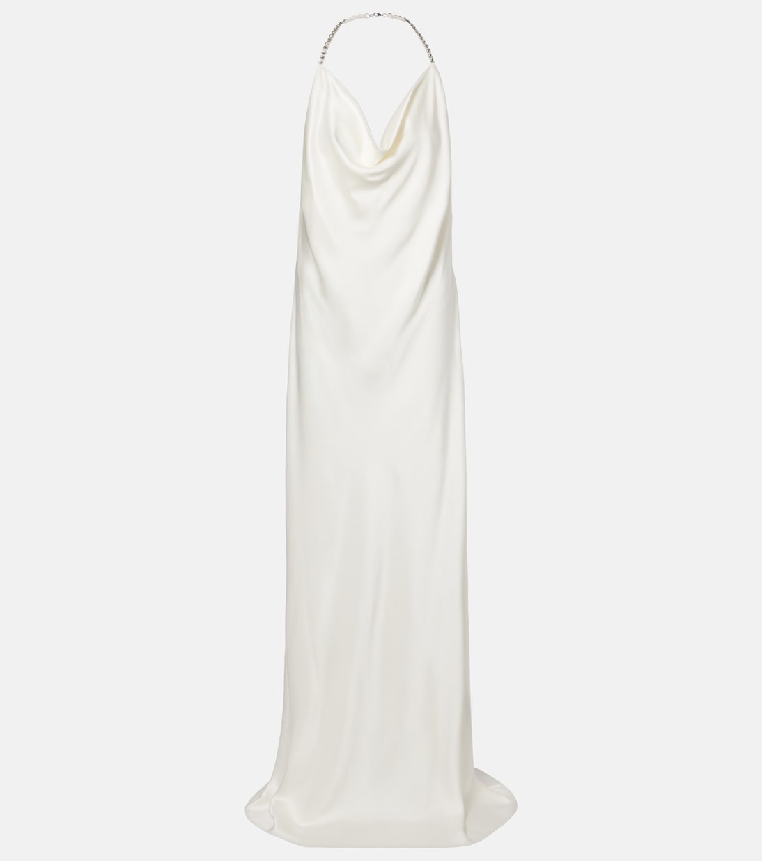 Robe aus Satin mit Kristallen | Stella McCartney