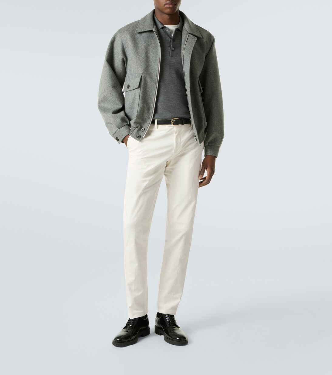 Mid-rise cotton slim pants | Lardini