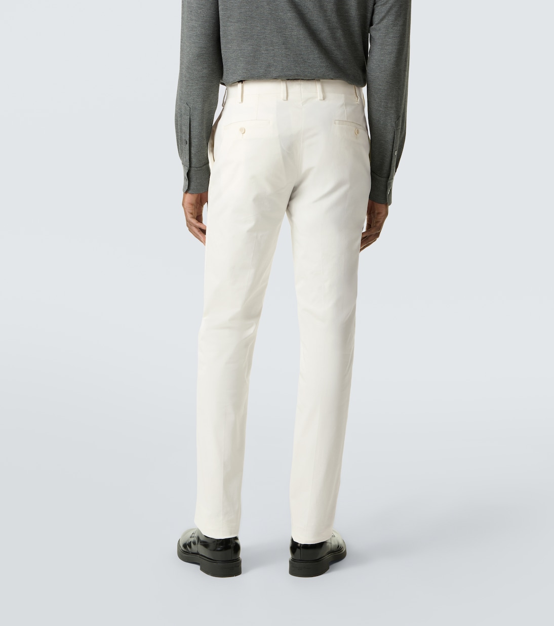 Mid-rise cotton slim pants | Lardini