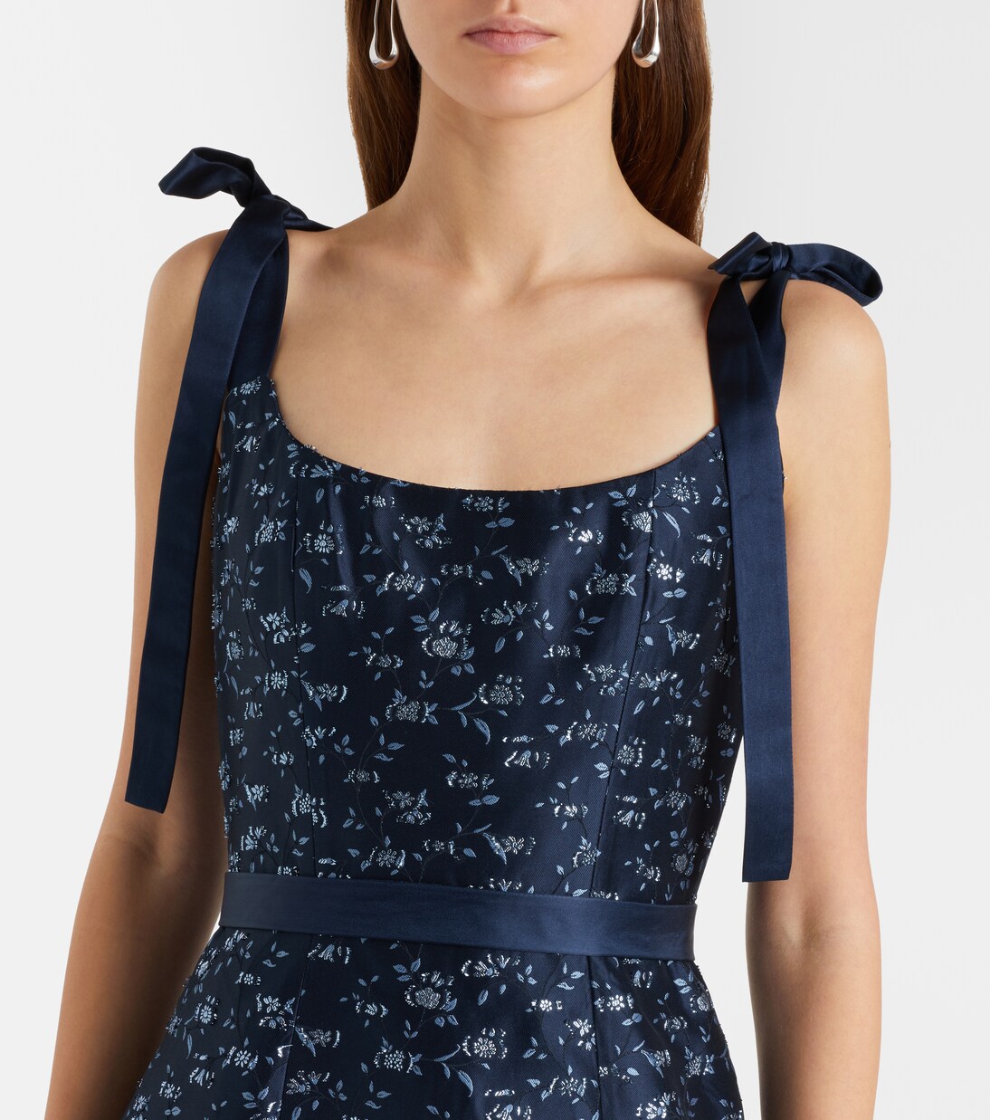 Acacia floral brocade corset dress | Markarian