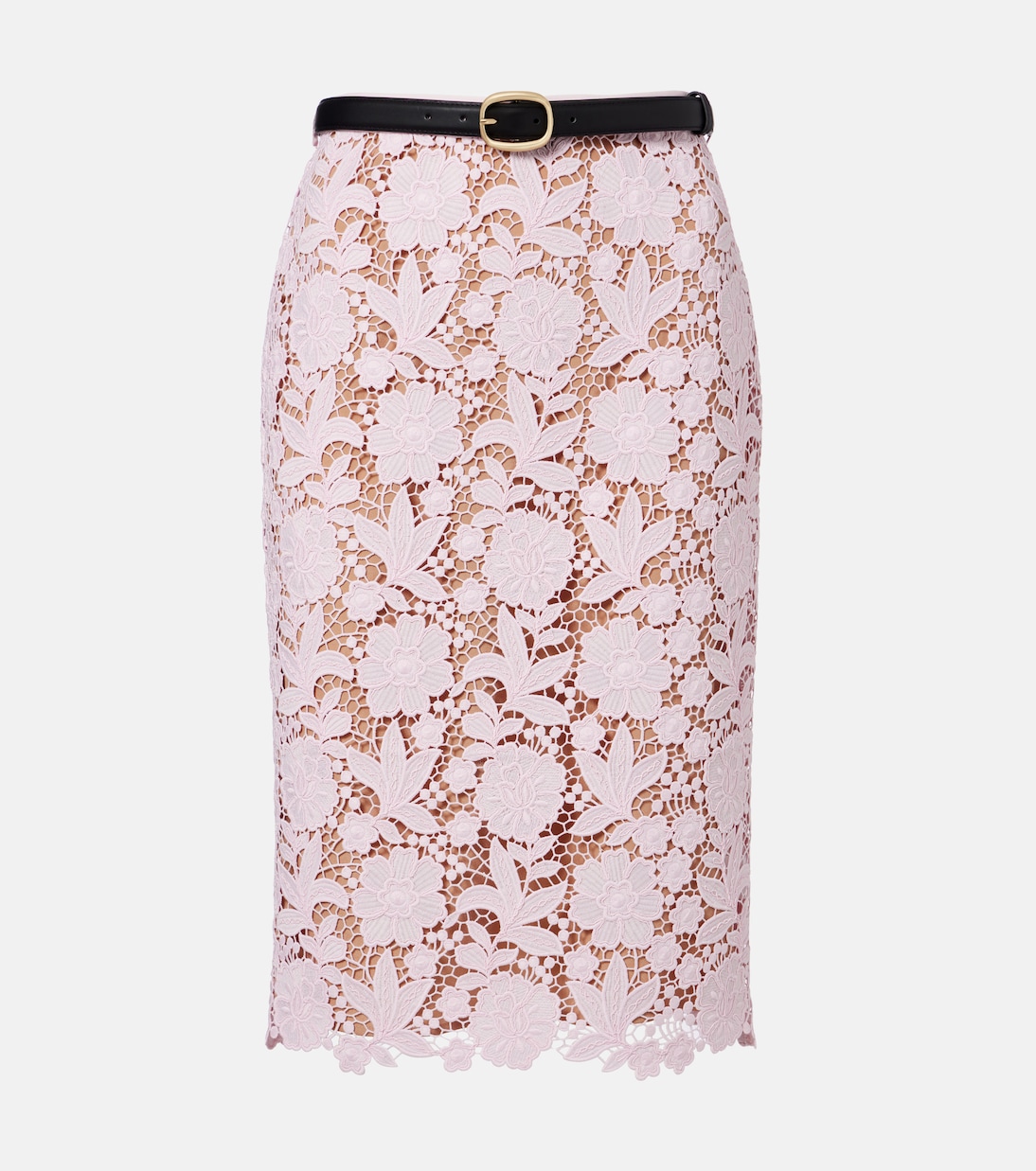 Bleistiftrock aus Häkelstrick | Self-Portrait