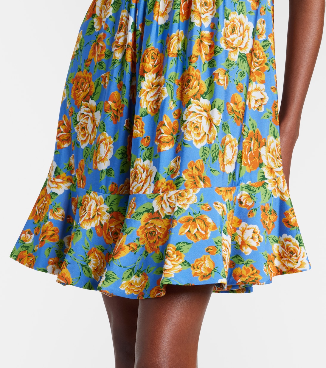 Floral chainmail minidress | Rabanne