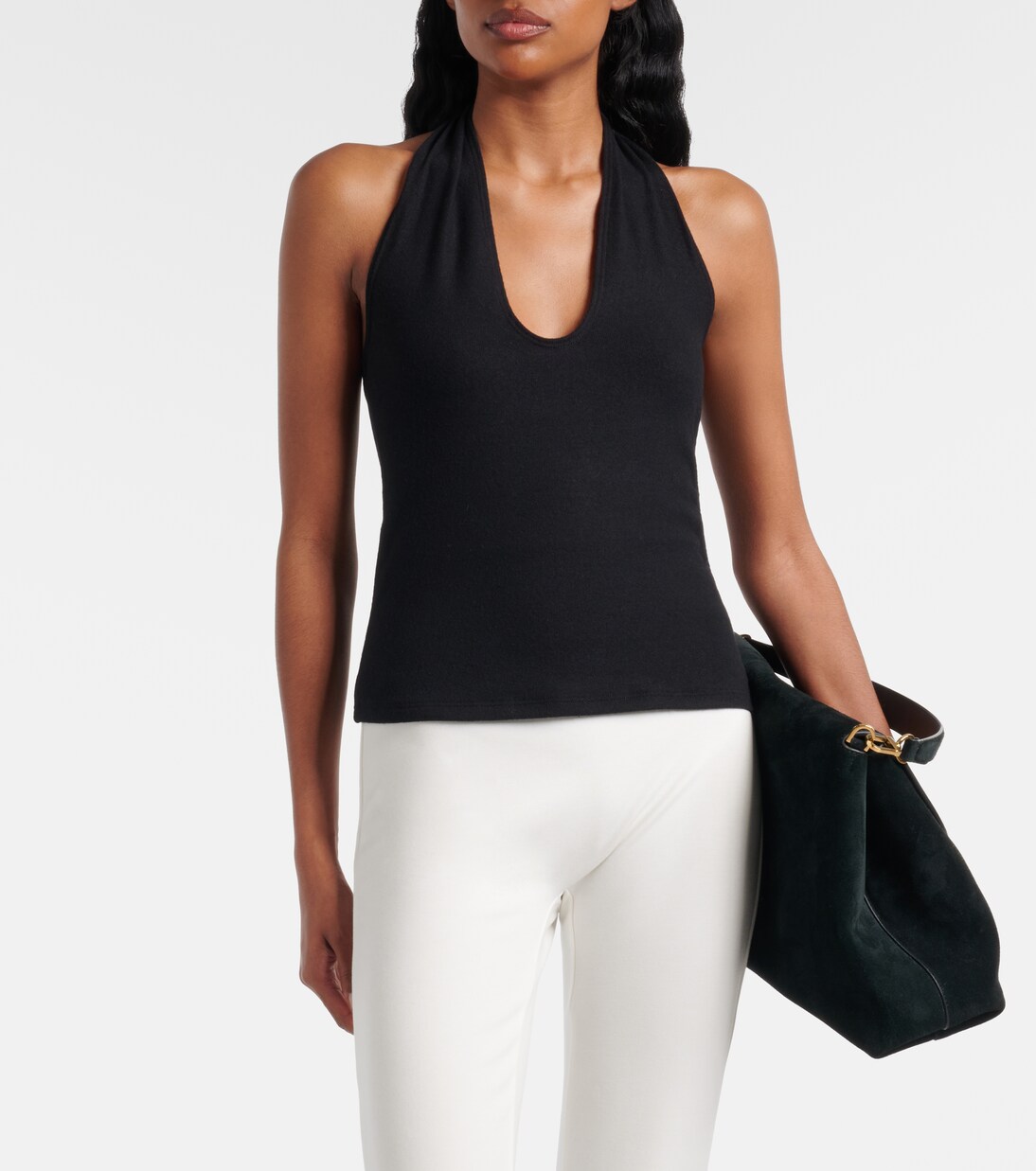 Lauren halterneck jersey top | Leset