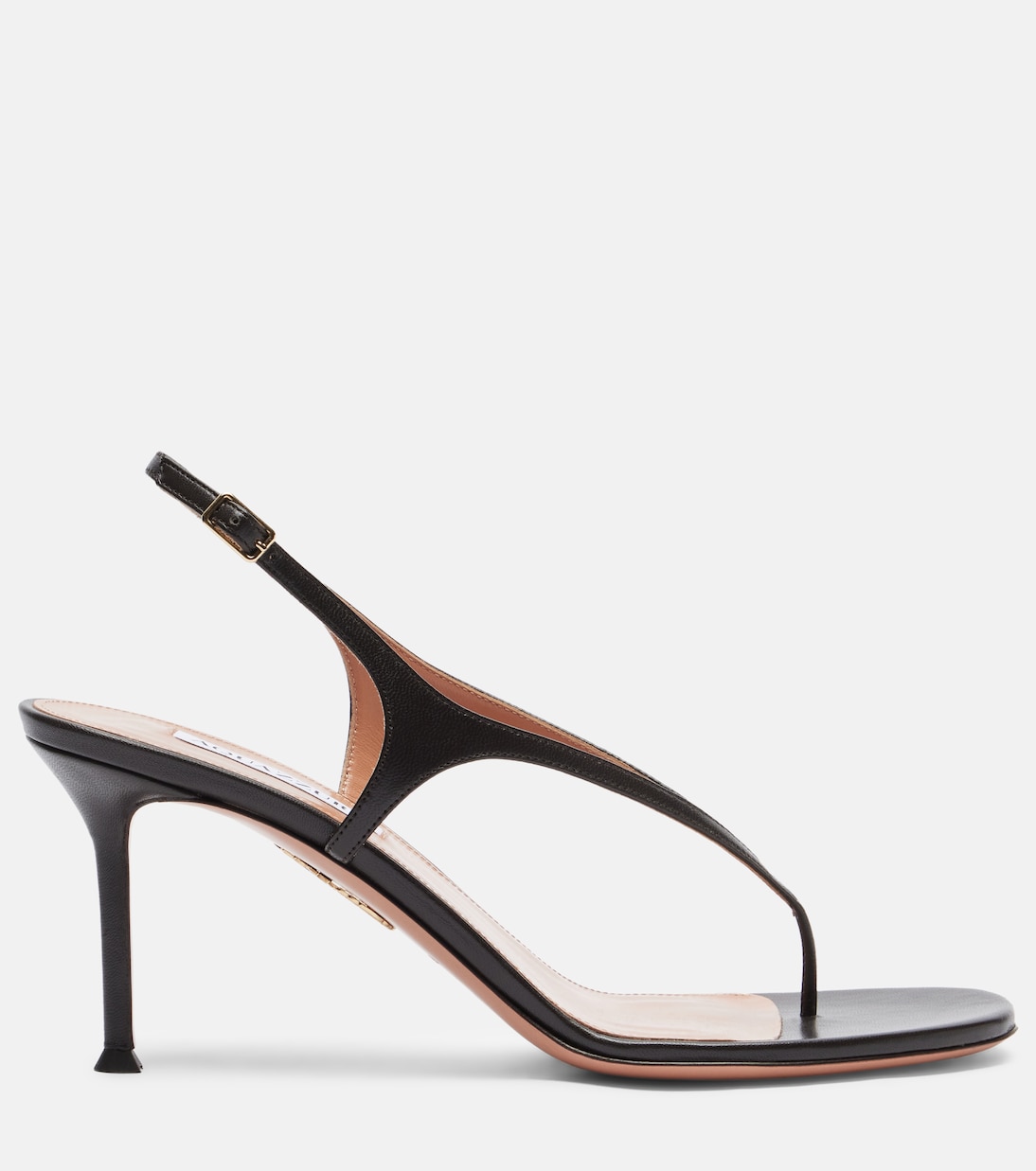 Bikini皮革夹趾凉鞋 | Aquazzura