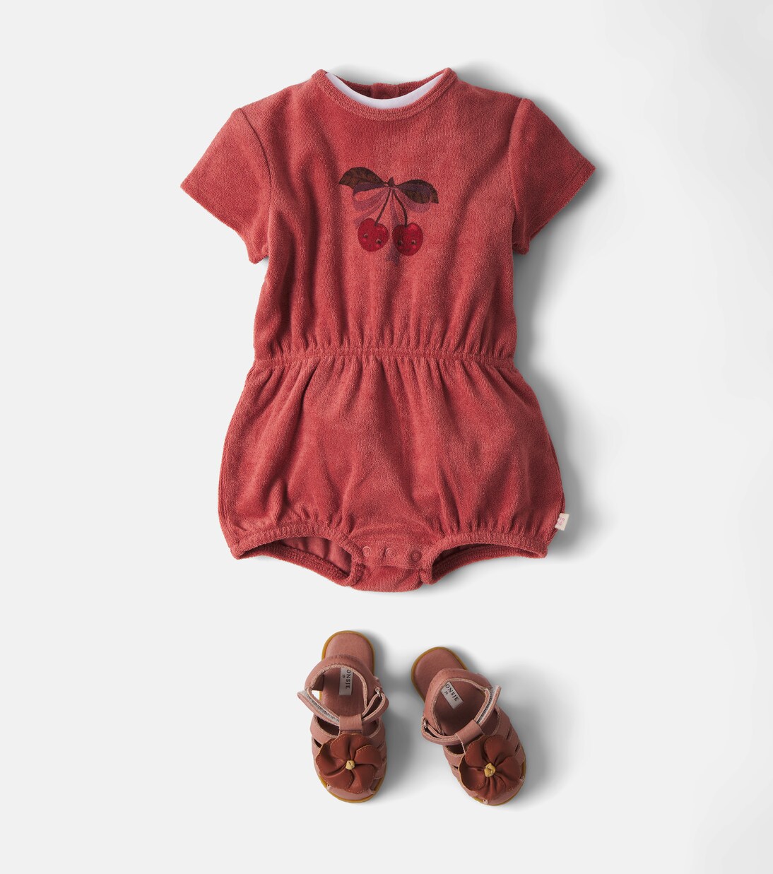 Baby Itty printed cotton terry playsuit | Konges Sløjd