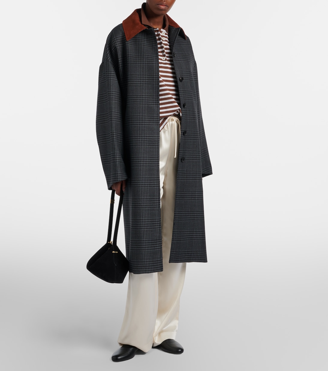 Striped oversized cotton polo shirt | Róhe