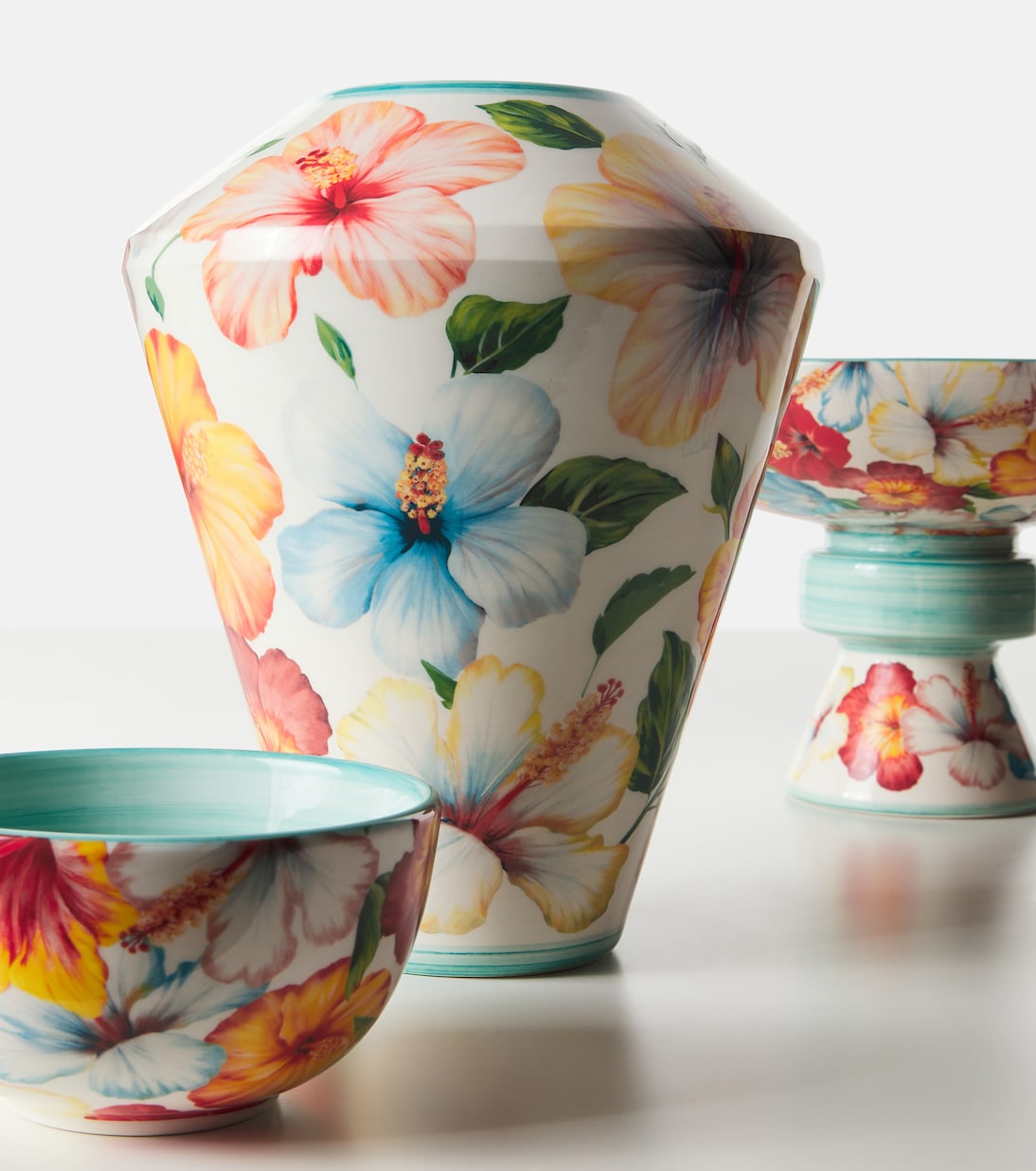 Floral ceramic vase | Dolce&Gabbana Casa