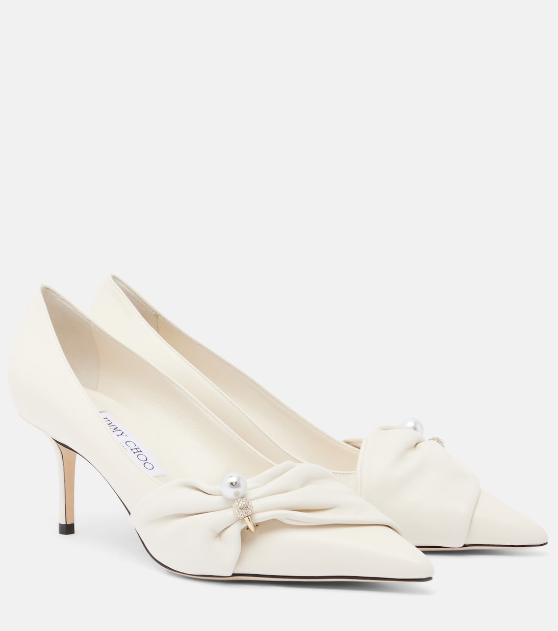 Rafi缀饰皮革高跟鞋 | Jimmy Choo