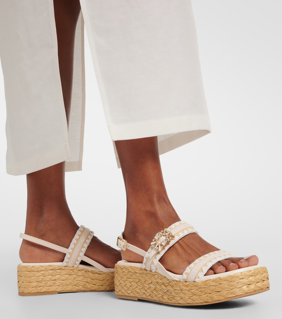 Summer Strass espadrille sandals | Roger Vivier