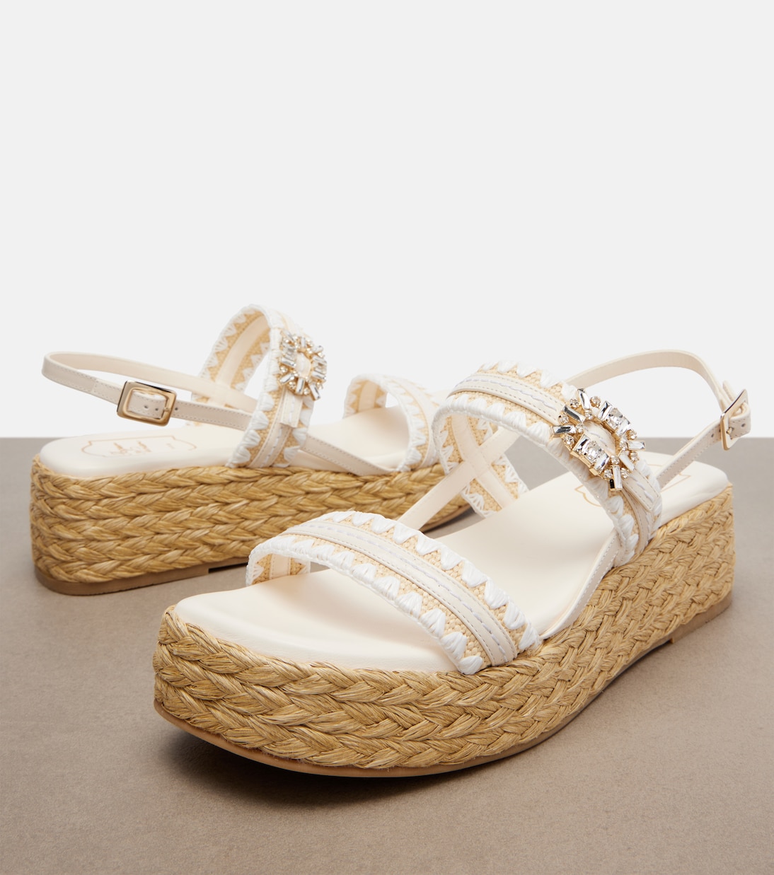 Summer Strass espadrille sandals | Roger Vivier