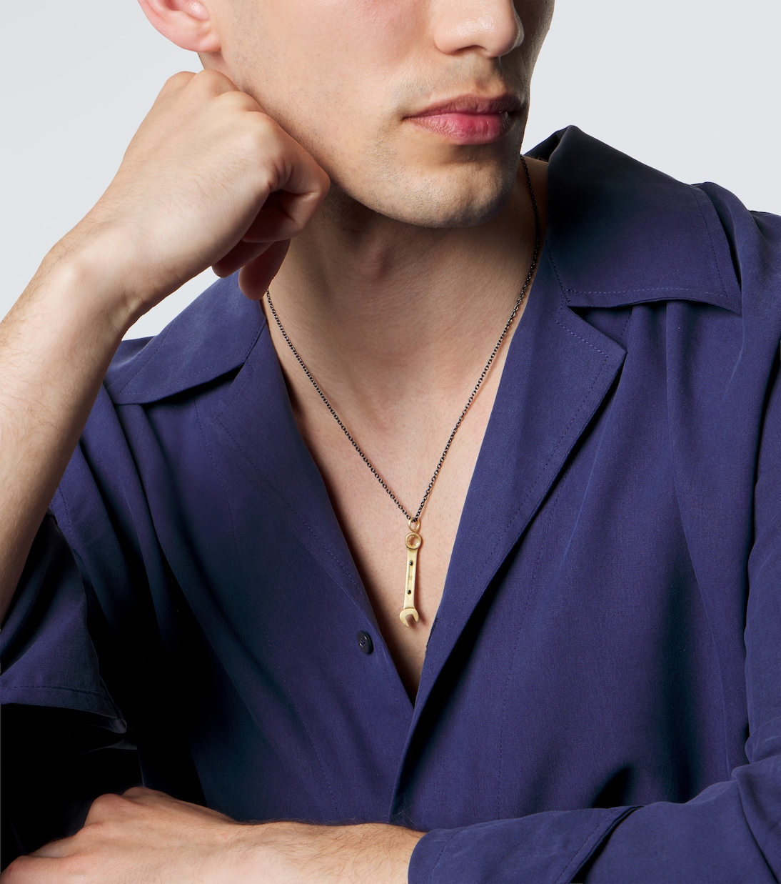 Halskette Divine Tech aus 18kt Gelbgold mit Diamanten | Ileana Makri