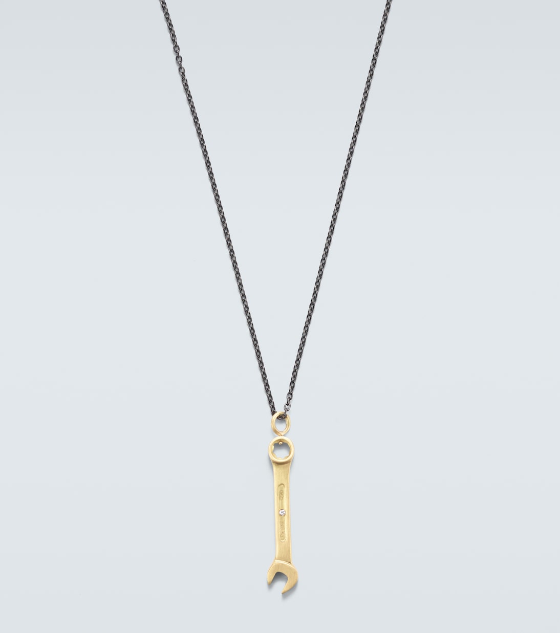 Halskette Divine Tech aus 18kt Gelbgold mit Diamanten | Ileana Makri