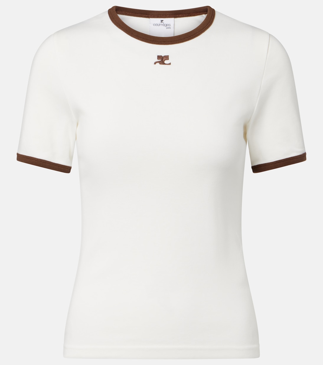 T-Shirt aus Baumwoll-Jersey | Courrèges