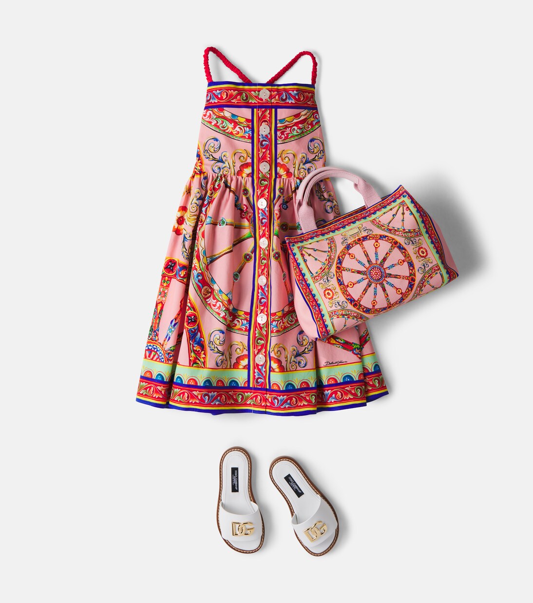 Printed cotton dress | Dolce&Gabbana Kids