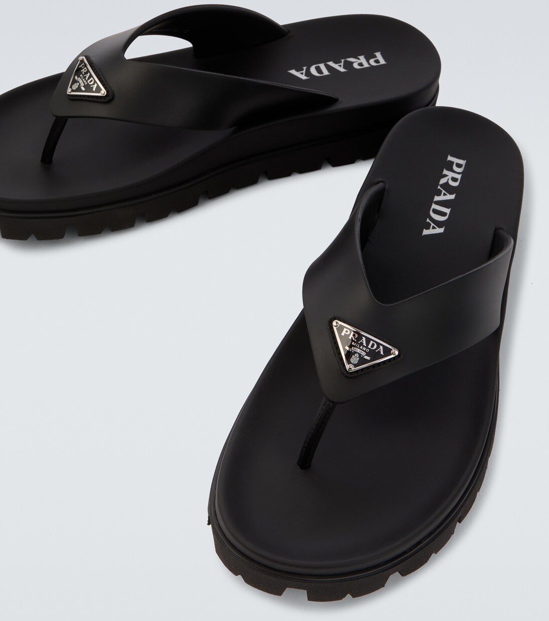 Sandali infradito con logo | Prada