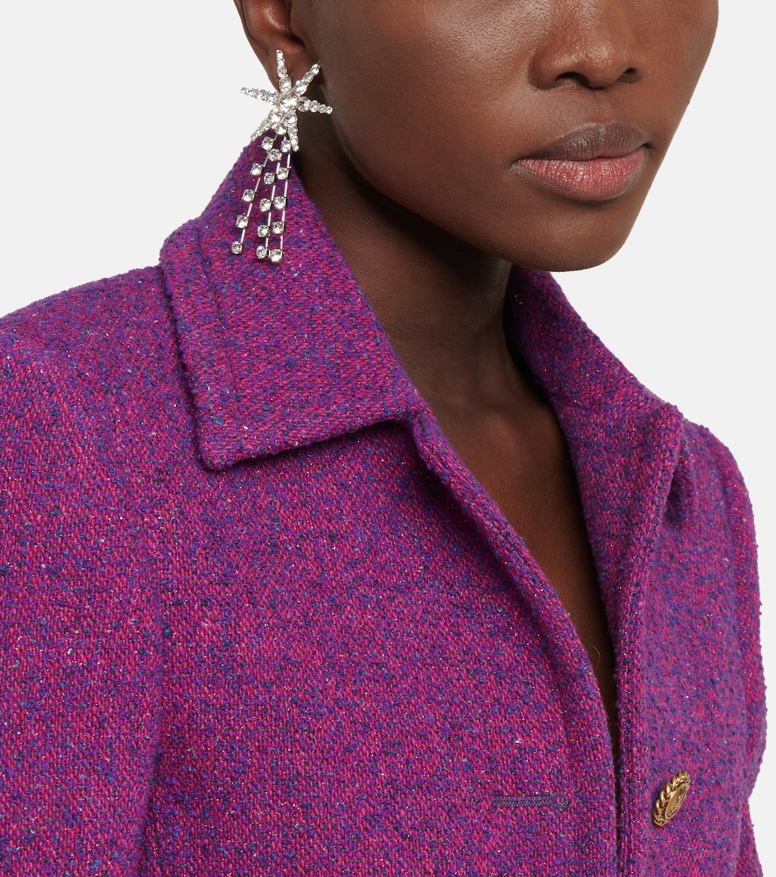 Comet crystal-embellished earrings | Jennifer Behr