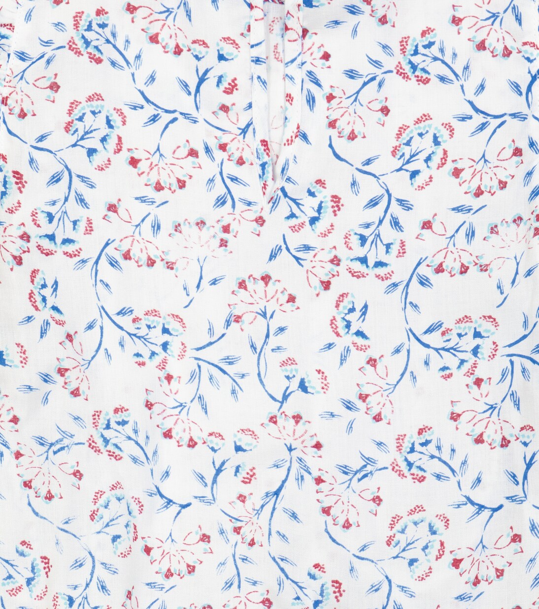 Amber floral-printed pintucked top | Poupette St Barth Kids