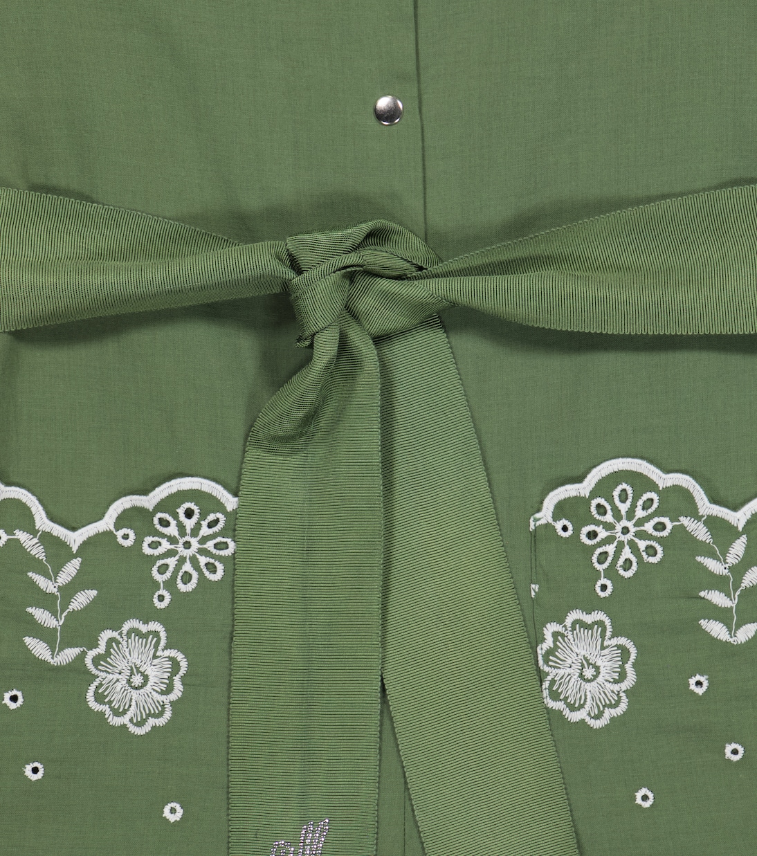 Broderie anglaise cotton playsuit | Monnalisa