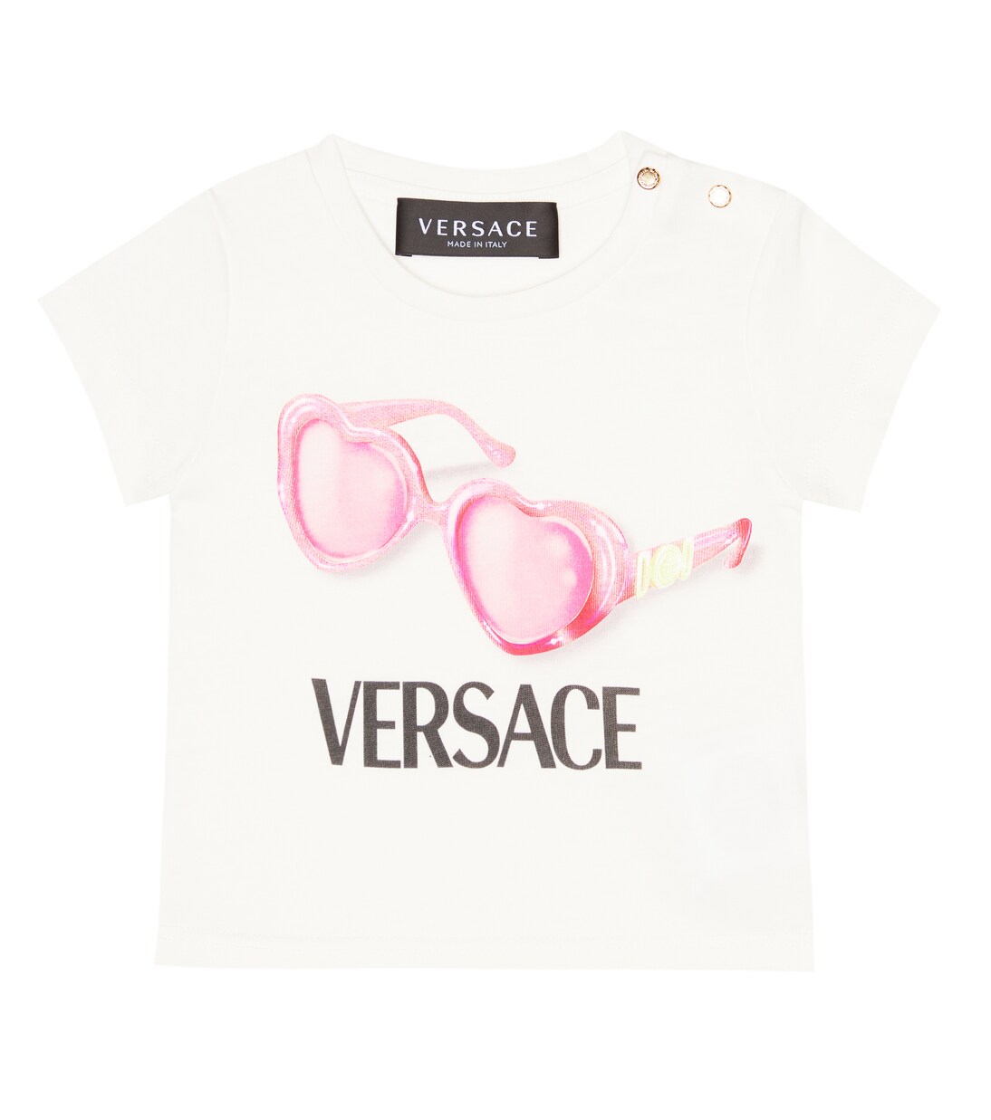 Bébé – T-shirt en coton à logo | Versace Kids