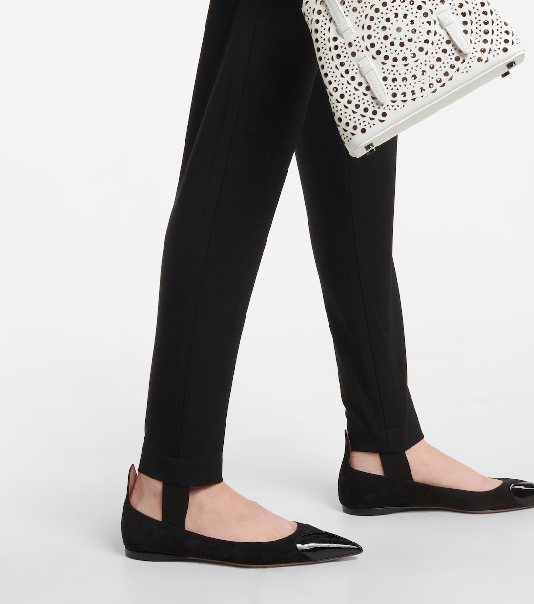 High-rise stirrup wool pants | Alaïa