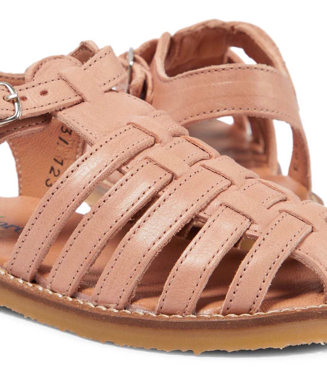 Braided leather sandals | Petit Nord