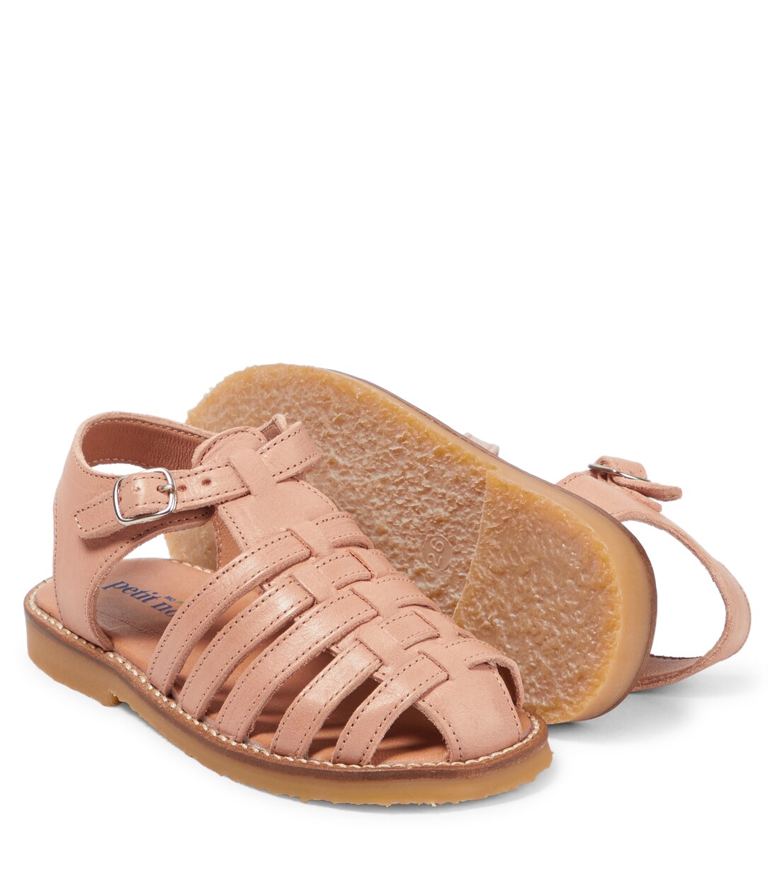 Braided leather sandals | Petit Nord