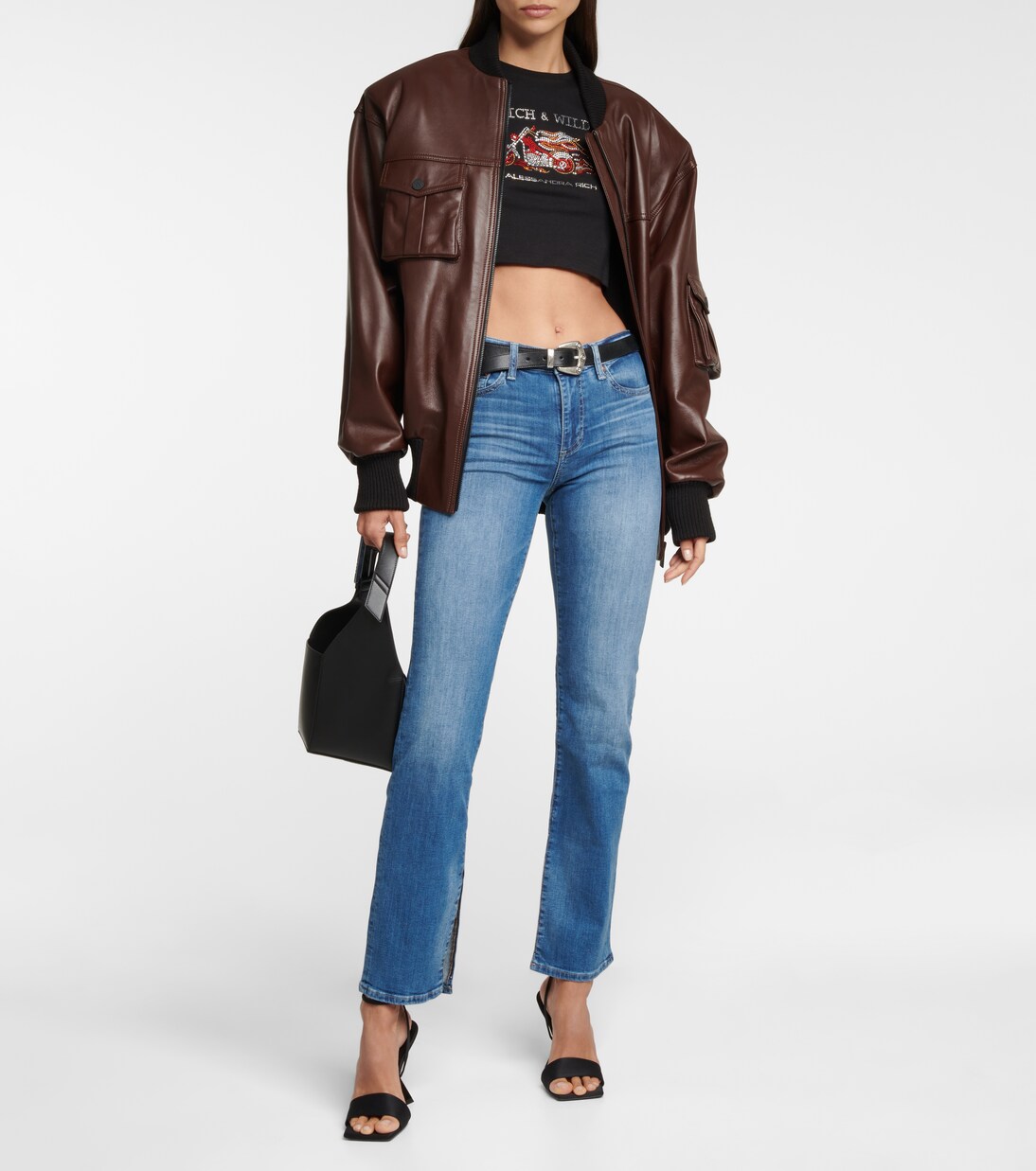 Knoxx high-rise boyfriend jeans | AG Jeans