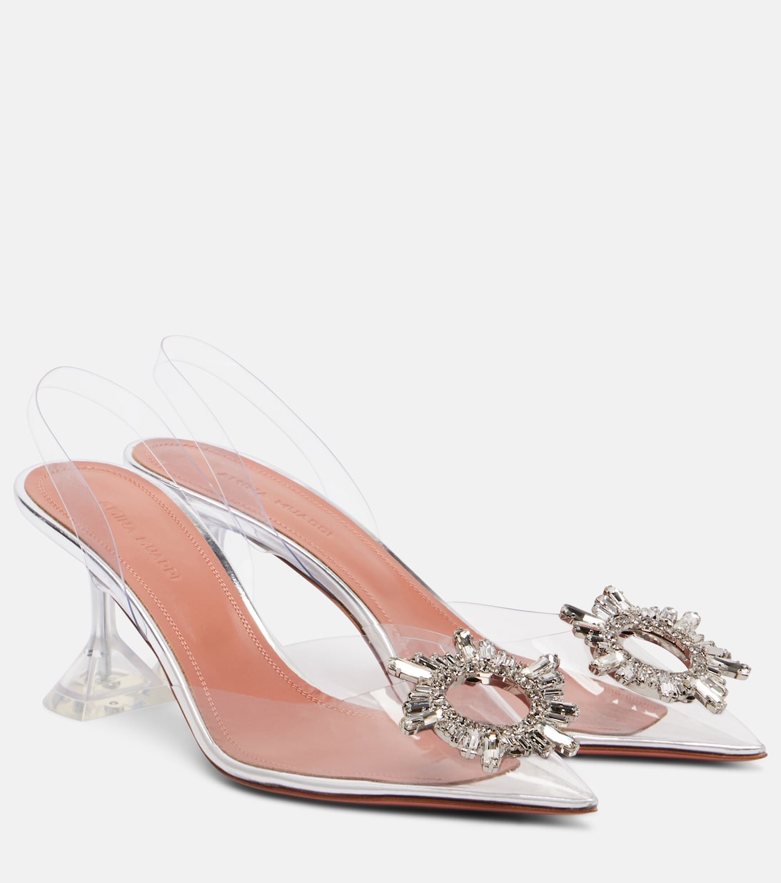 Begum embellished PVC slingback pumps | Amina Muaddi