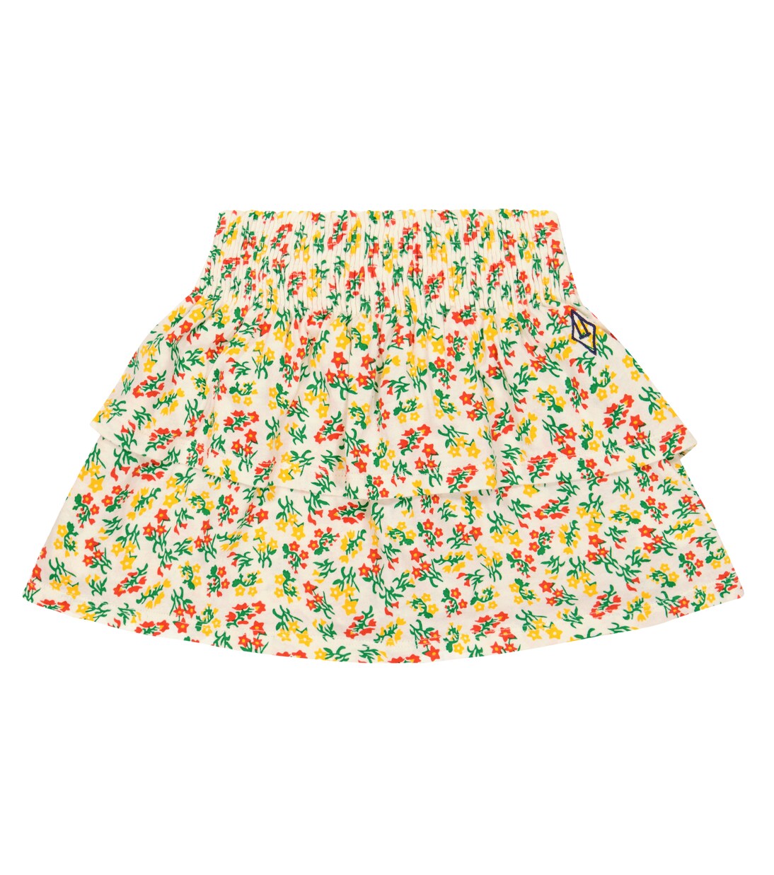 Jupe Kiwi en coton à fleurs | The Animals Observatory