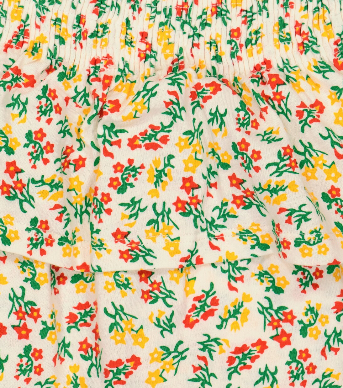 Jupe Kiwi en coton à fleurs | The Animals Observatory