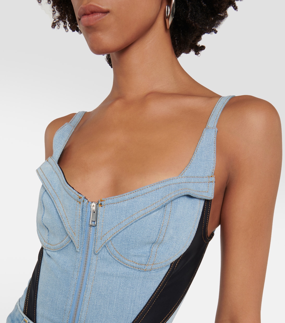 Body aus Denim | Mugler