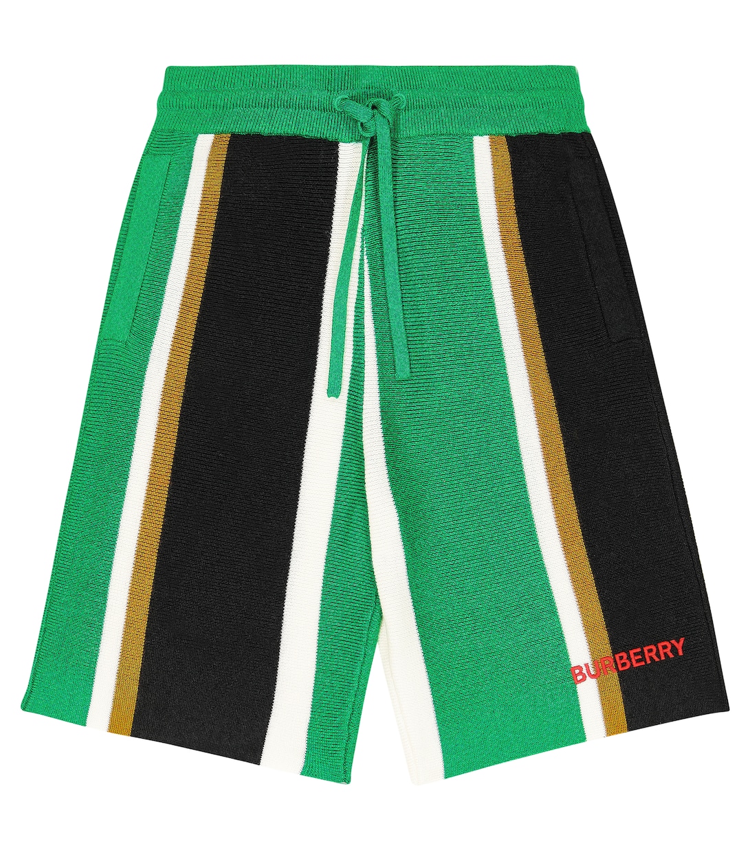 Striped wool and cashmere shorts | Burberry Kids