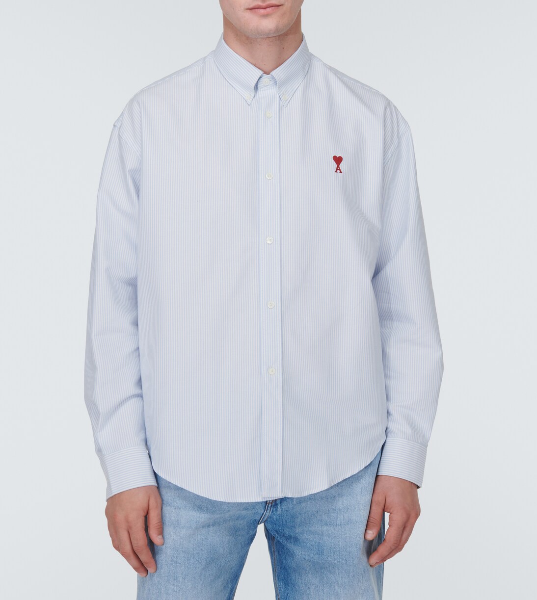 Ami De Cœur striped cotton poplin shirt | Ami Paris